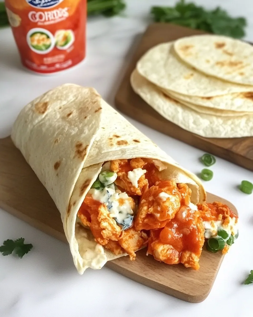 Homemade Crispy Buffalo Chicken Wraps with Blue Cheese Slaw photo