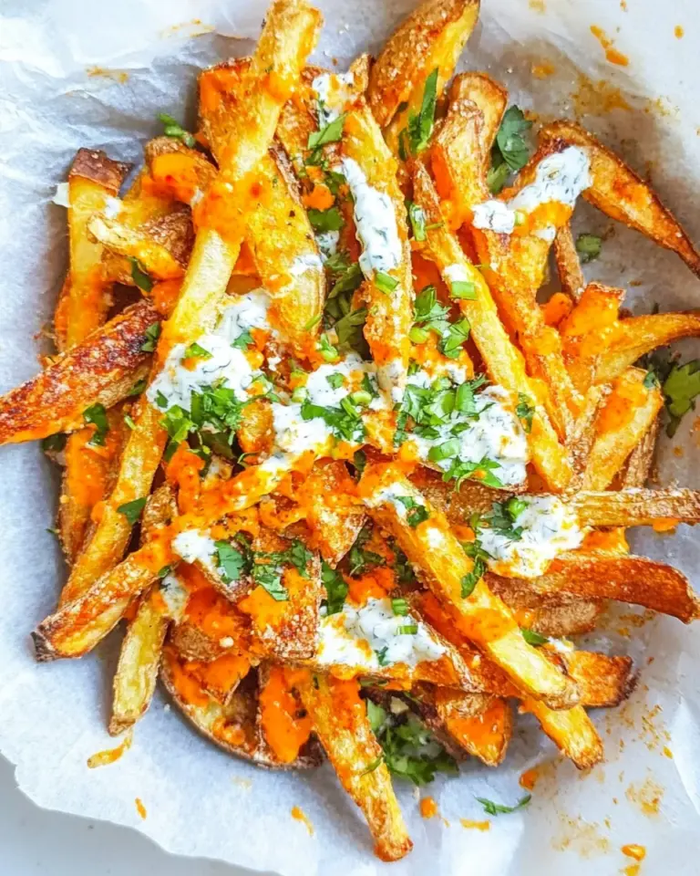 Tasty Crispy Buffalo Oven Fries. photo