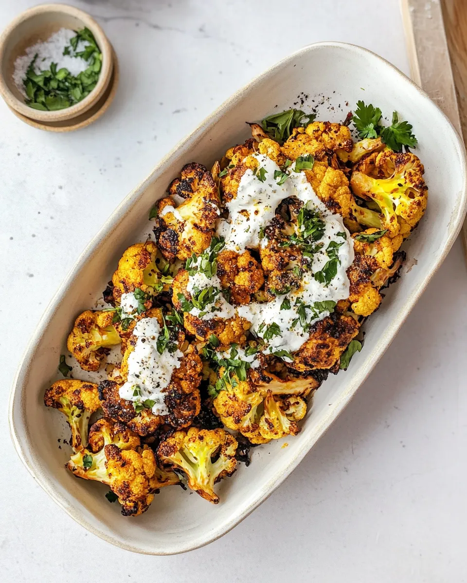 Delicious Crispy Cauliflower shot