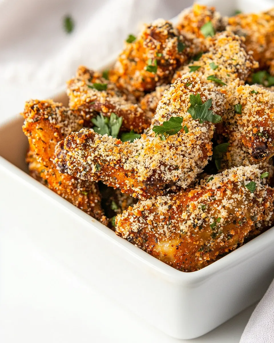 Easy Crispy Garlic Parmesan Wings recipe photo