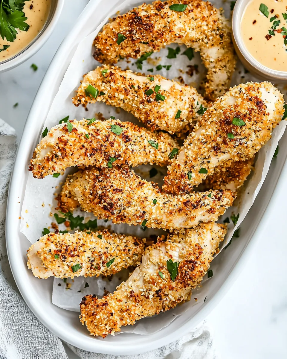 Best Crispy Parmesan Air Fryer Chicken Tenders shot
