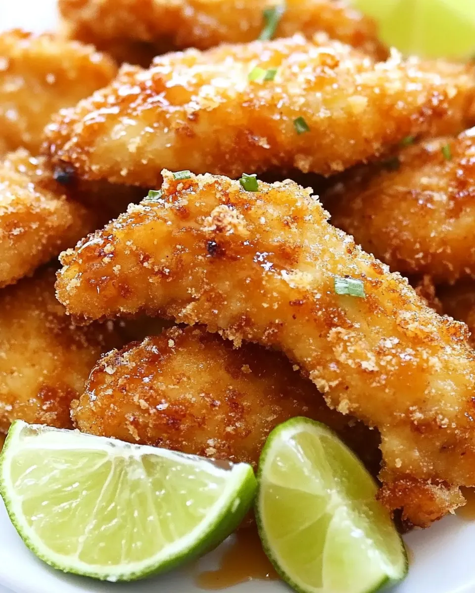 Quick Crunchy Honey Lime Chicken Recipe shot