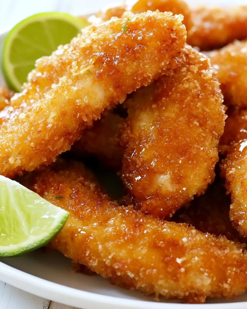 Tasty Crunchy Honey Lime Chicken Recipe dish photo