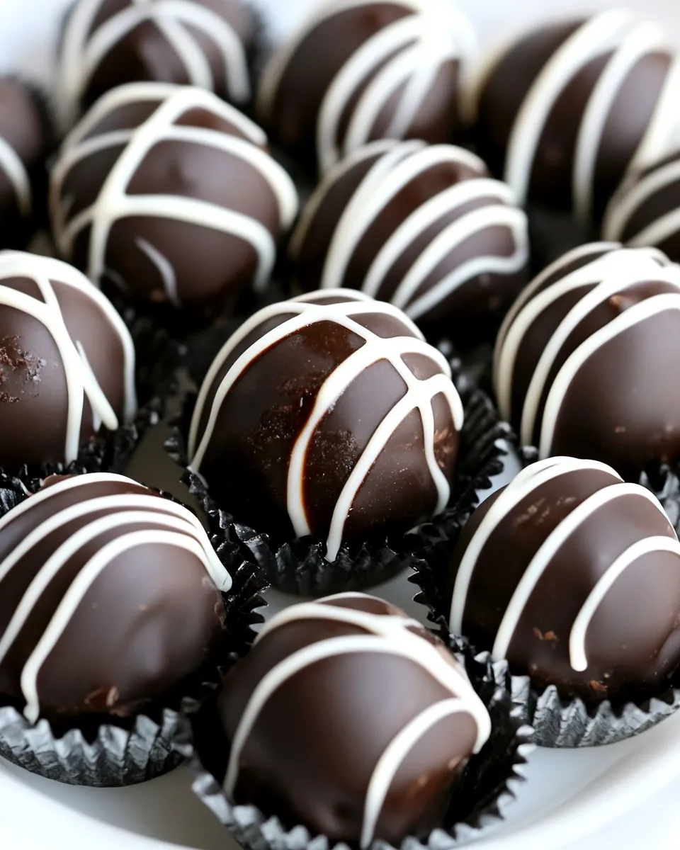 Homemade Dark Chocolate Truffles photo