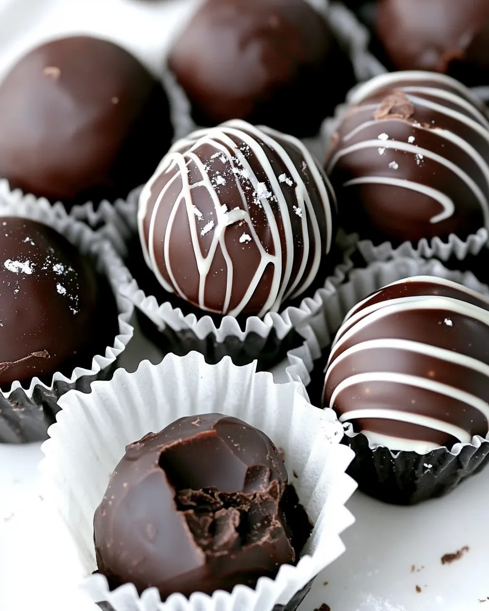 Delicious Dark Chocolate Truffles recipe photo