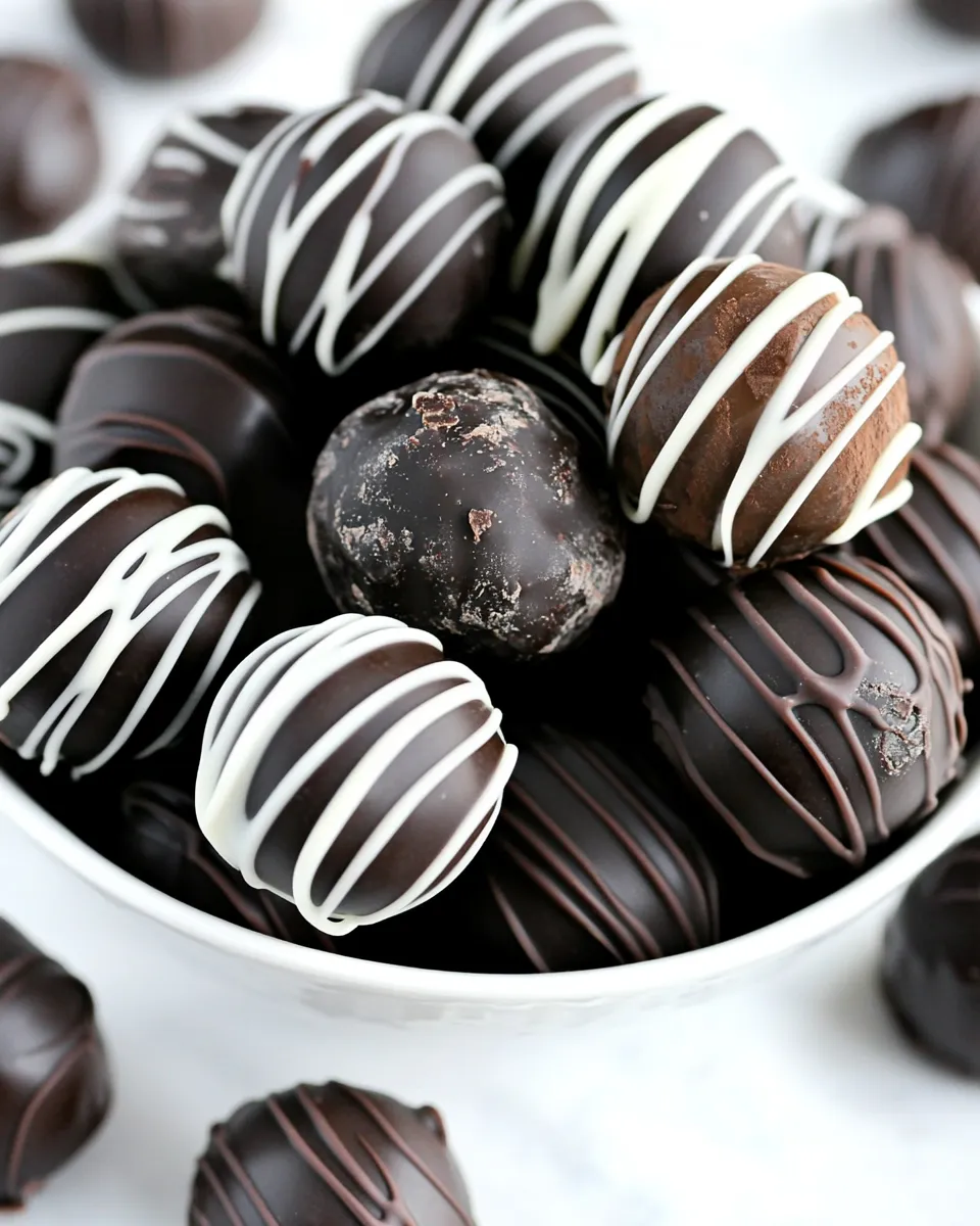 Best Dark Chocolate Truffles shot