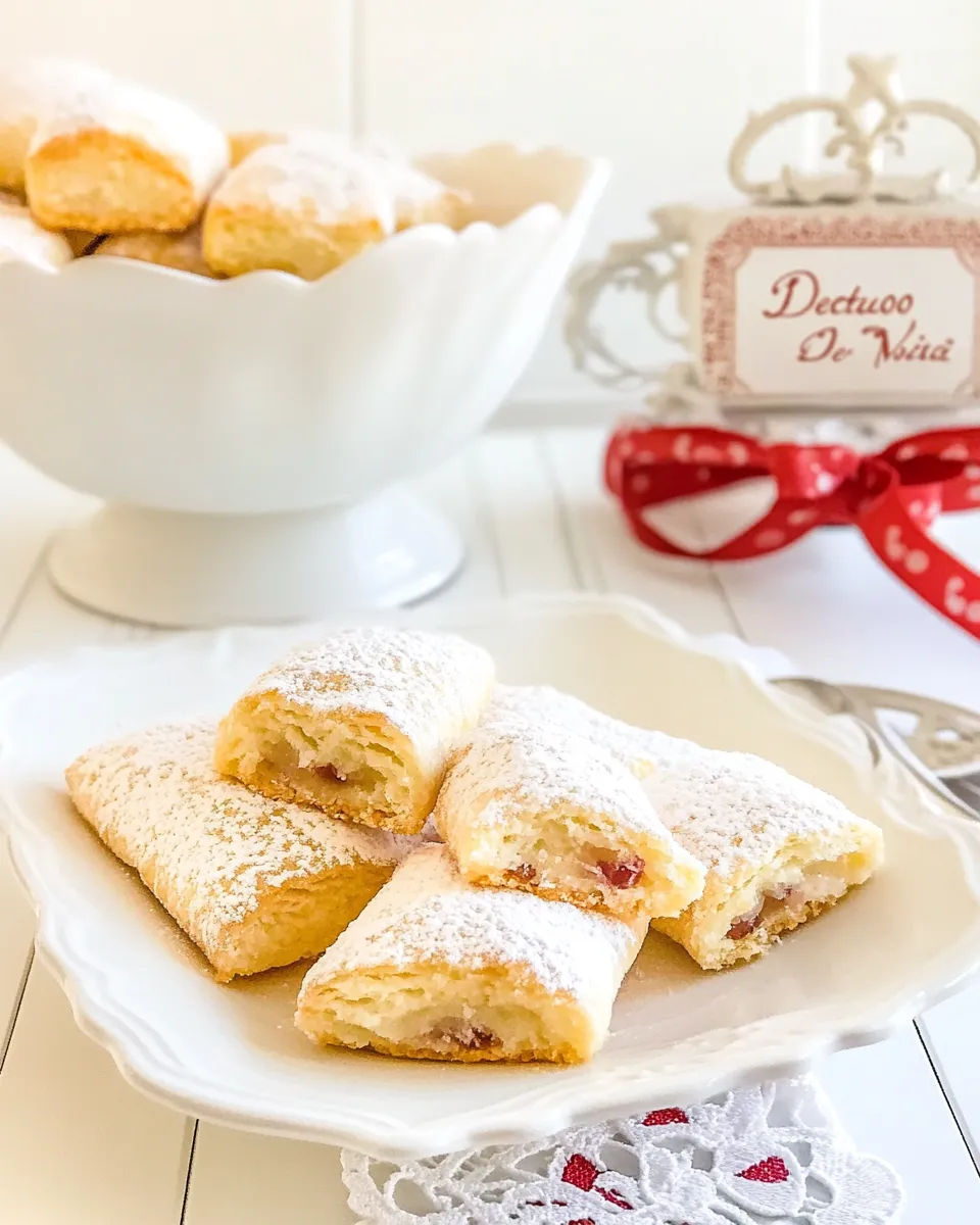 Delicious Deditos de Novia (Sugar-Coated Guava Biscuits) shot