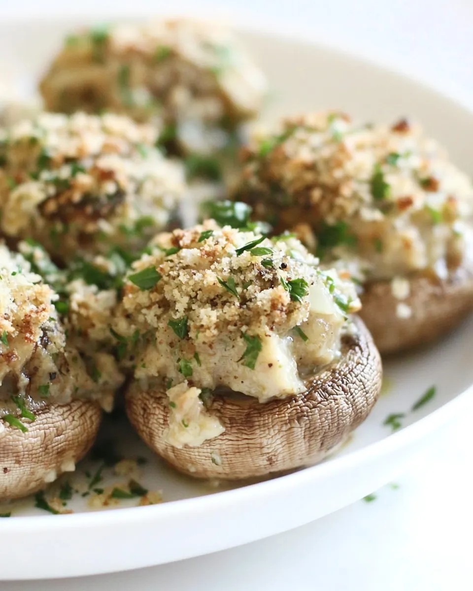 Quick Dinas Lazy Un-Stuffed Mushrooms recipe photo