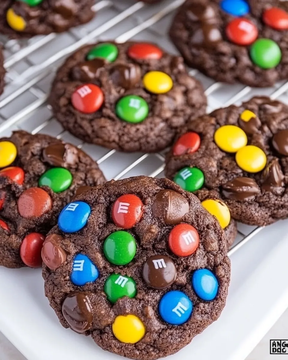 Classic Double Chocolate M&M Cookies image