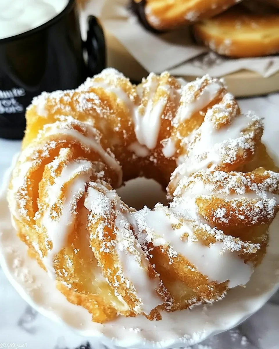 Delicious Dunkin Donuts French Cruller (Copycat) shot