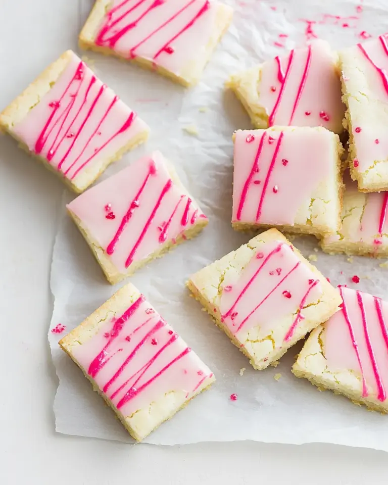 Homemade Earl Grey Shortbread with Blood Orange Glaze recipe image