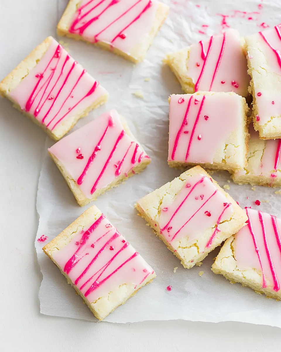 Homemade Earl Grey Shortbread with Blood Orange Glaze recipe image