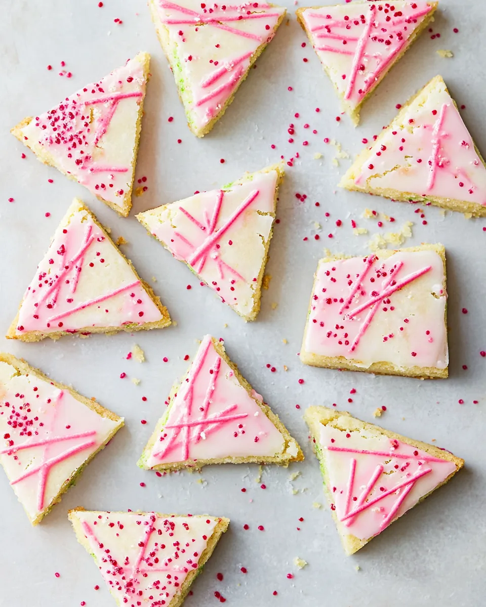Delicious Earl Grey Shortbread with Blood Orange Glaze dish photo