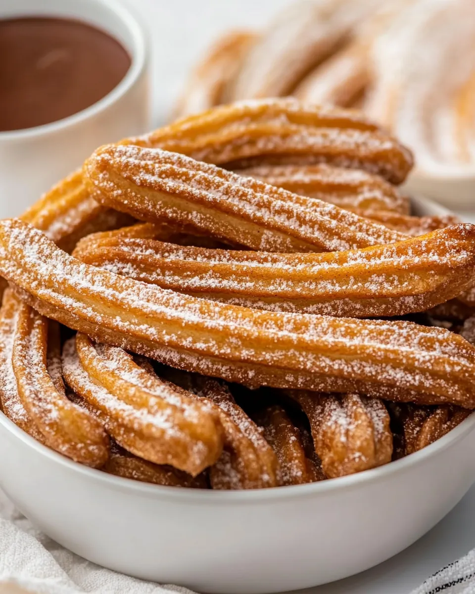 Quick Easy Baked Churros shot