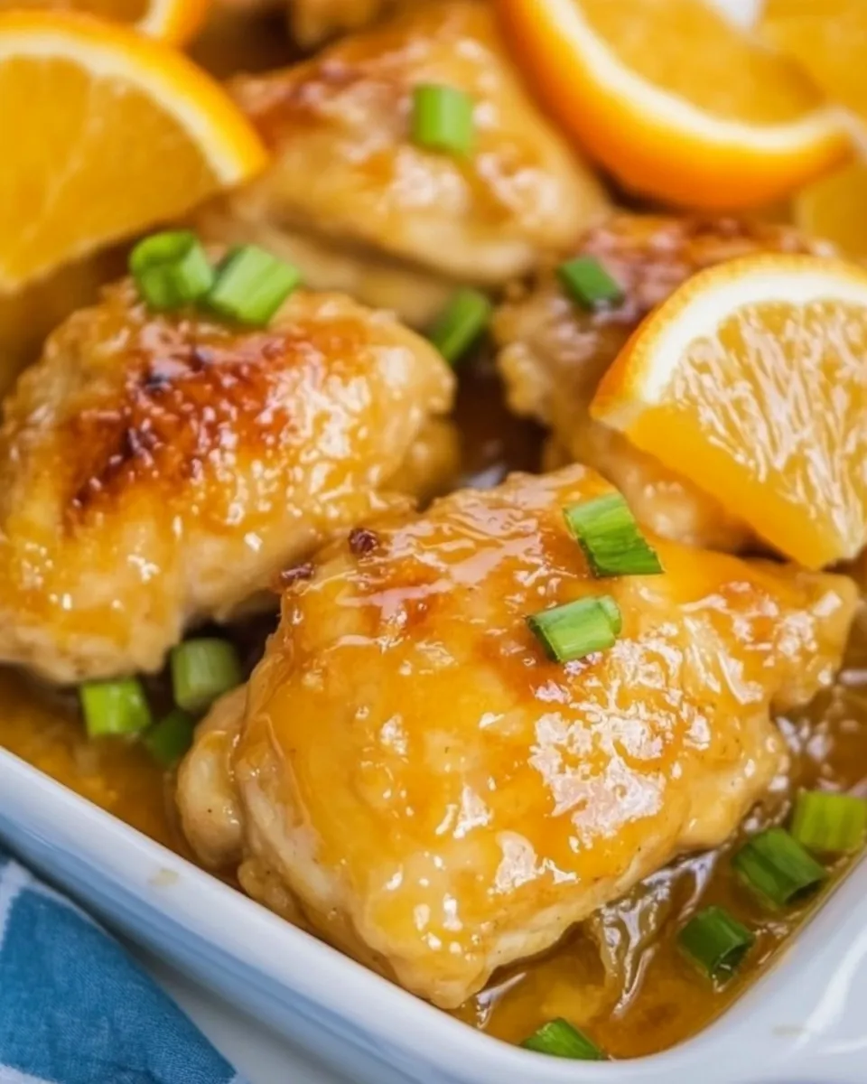 Quick Easy Baked Orange Chicken recipe image