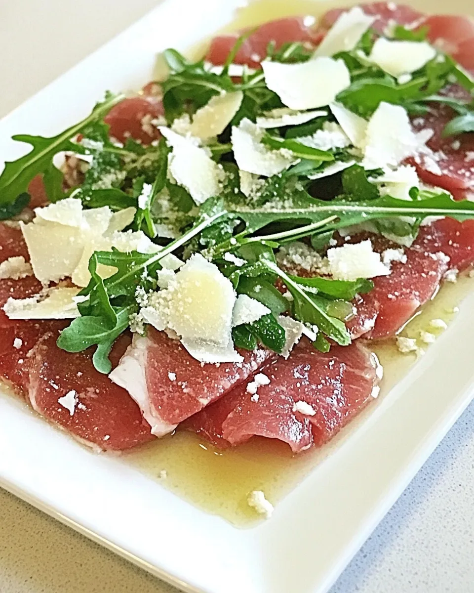 Homemade Easy Beef Carpaccio photo