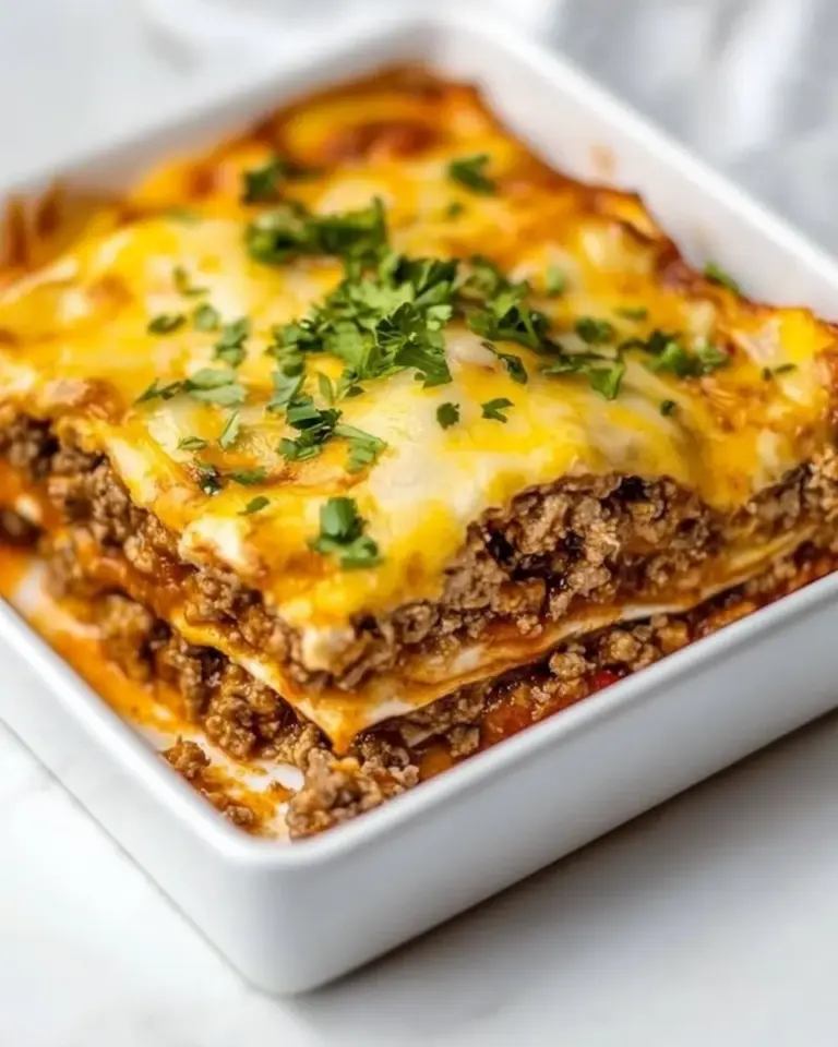 Homemade Easy Beef Enchilada Casserole photo