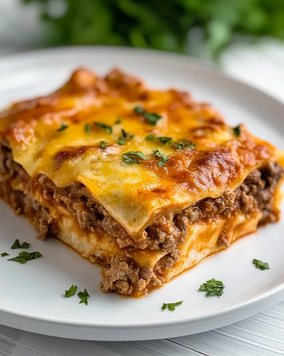 Classic Easy Beef Enchilada Casserole image