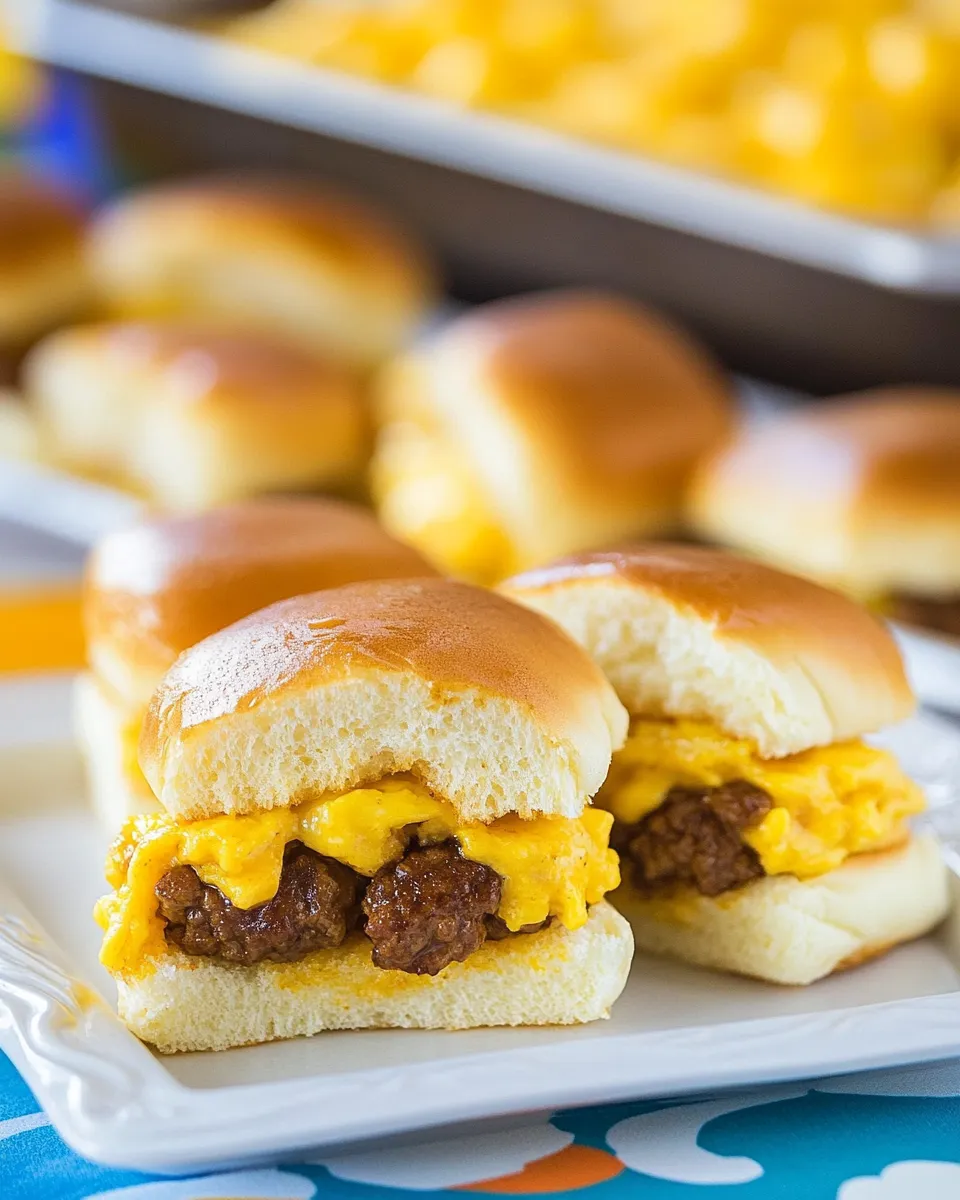 Quick Easy Breakfast Sliders shot