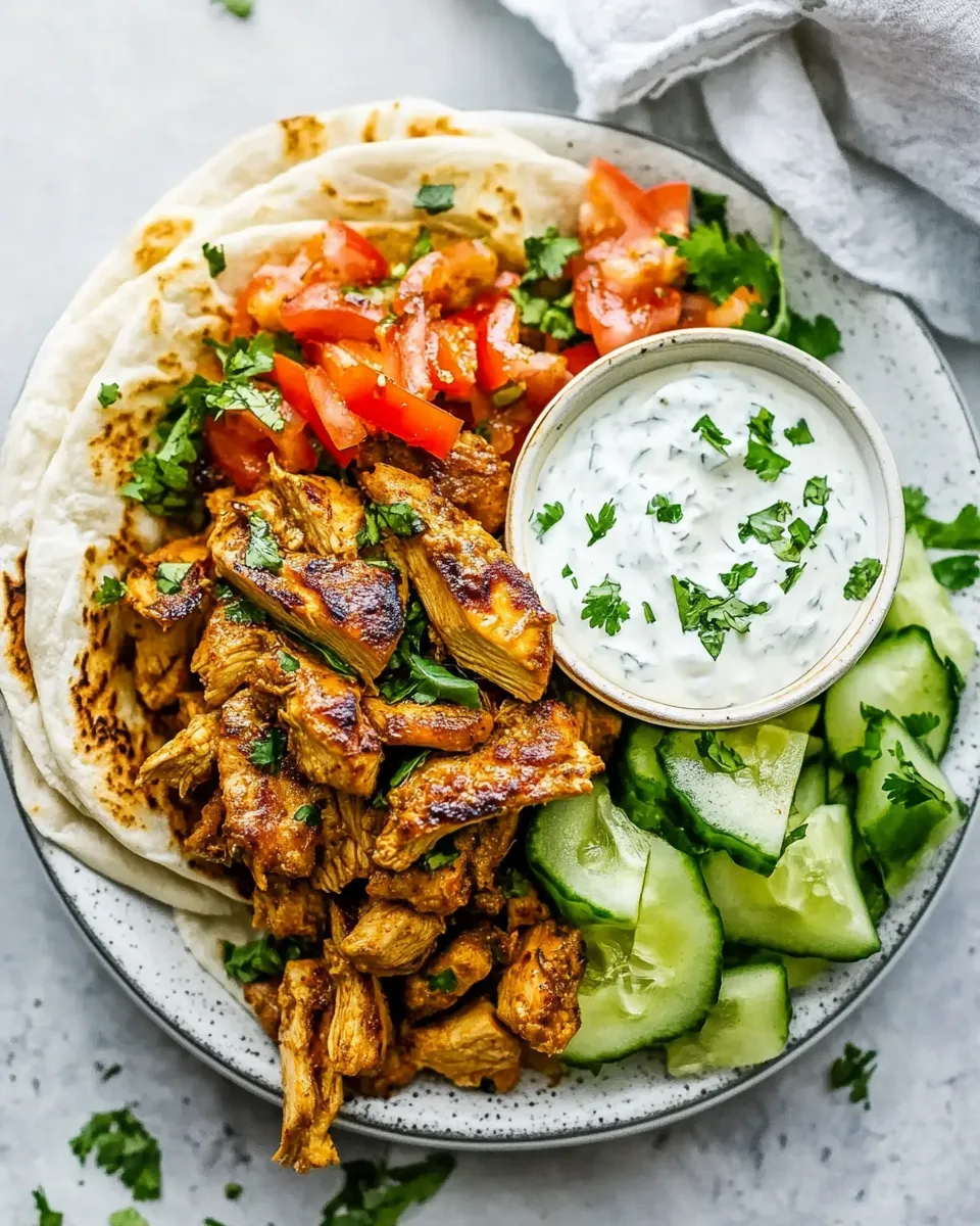 Quick Easy Chicken Shawarma shot