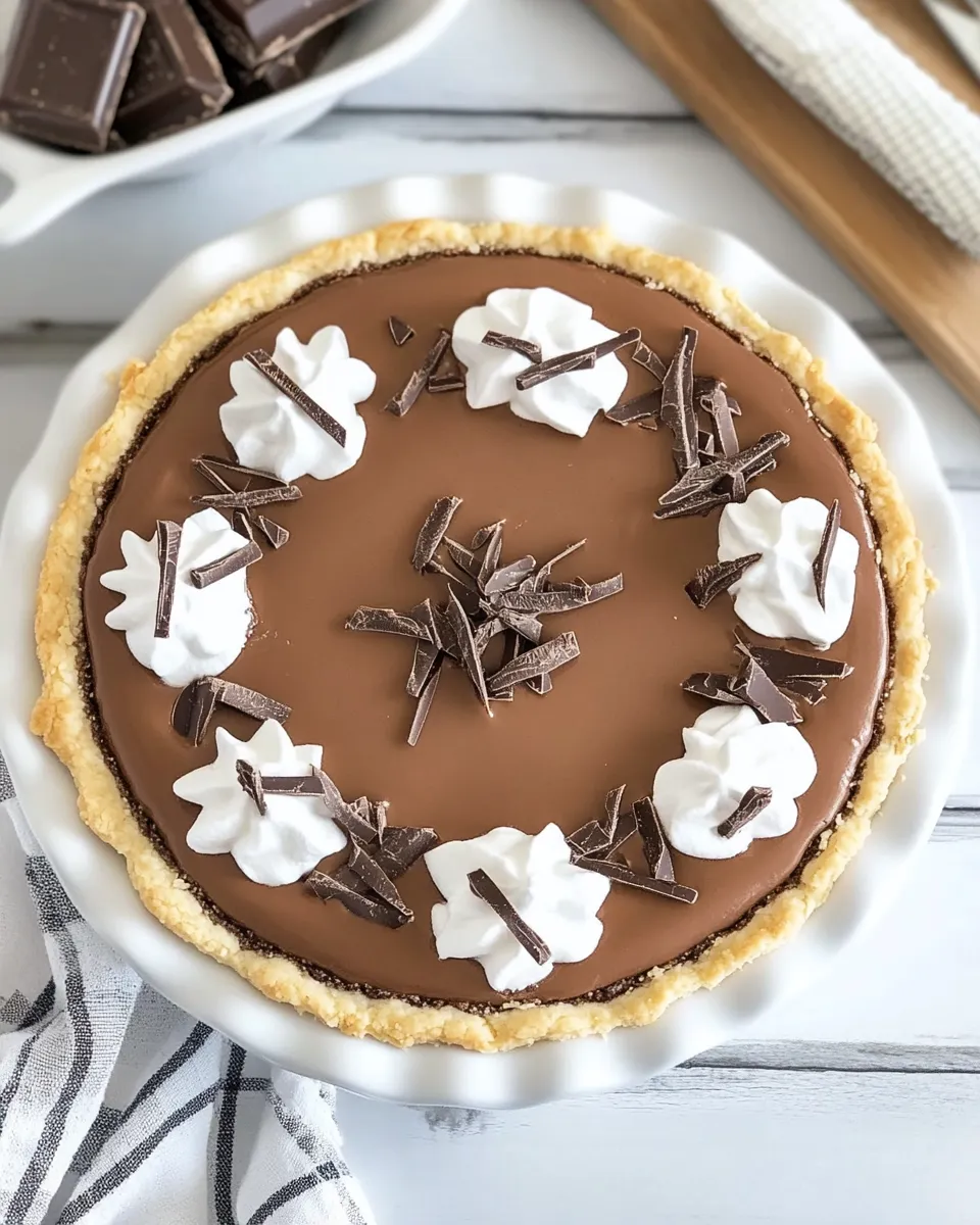 Homemade Easy Chocolate Cream Pie photo