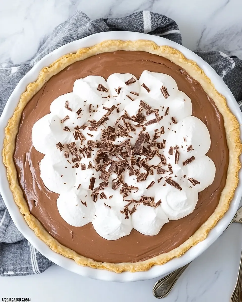 Delicious Easy Chocolate Cream Pie recipe photo