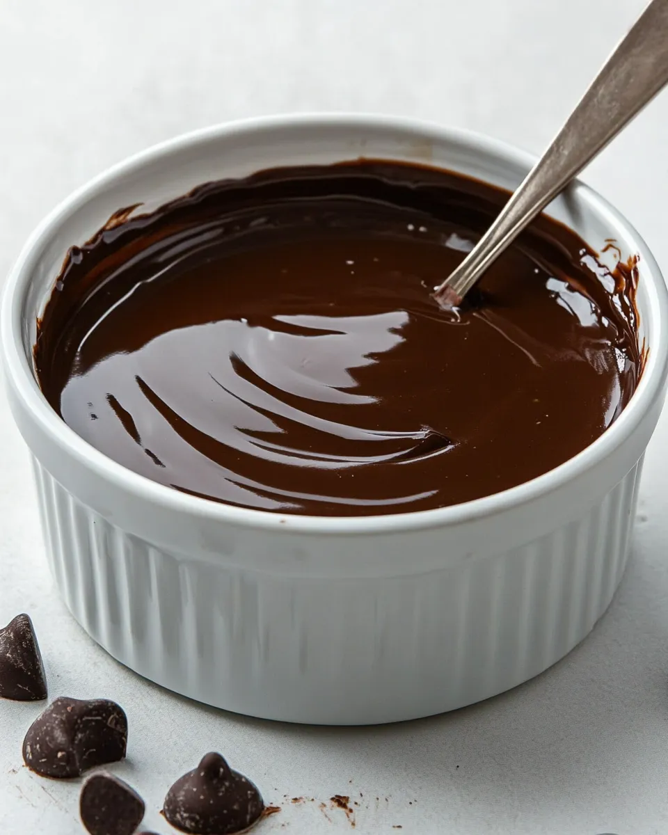 Quick Easy Chocolate Ganache shot