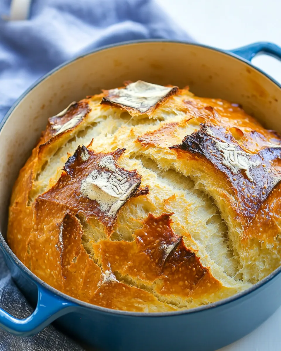 Homemade Easy Dutch Oven Bread Recipe photo