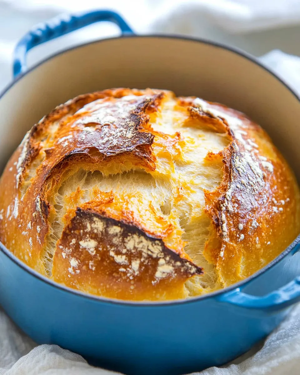 Delicious Easy Dutch Oven Bread Recipe shot