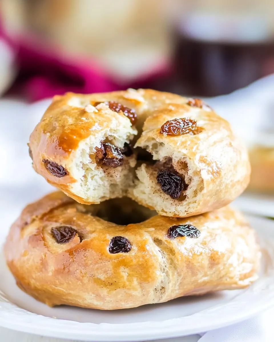 Classic Easy Homemade Cinnamon Raisin Bagels image