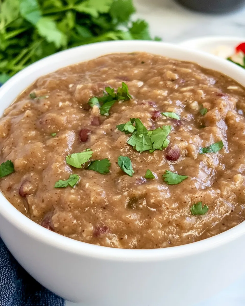Delicious Easy Homemade Refried Beans Recipe shot