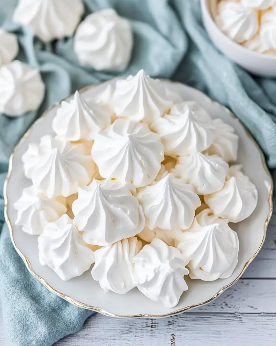 Quick Easy Meringue Cookies shot
