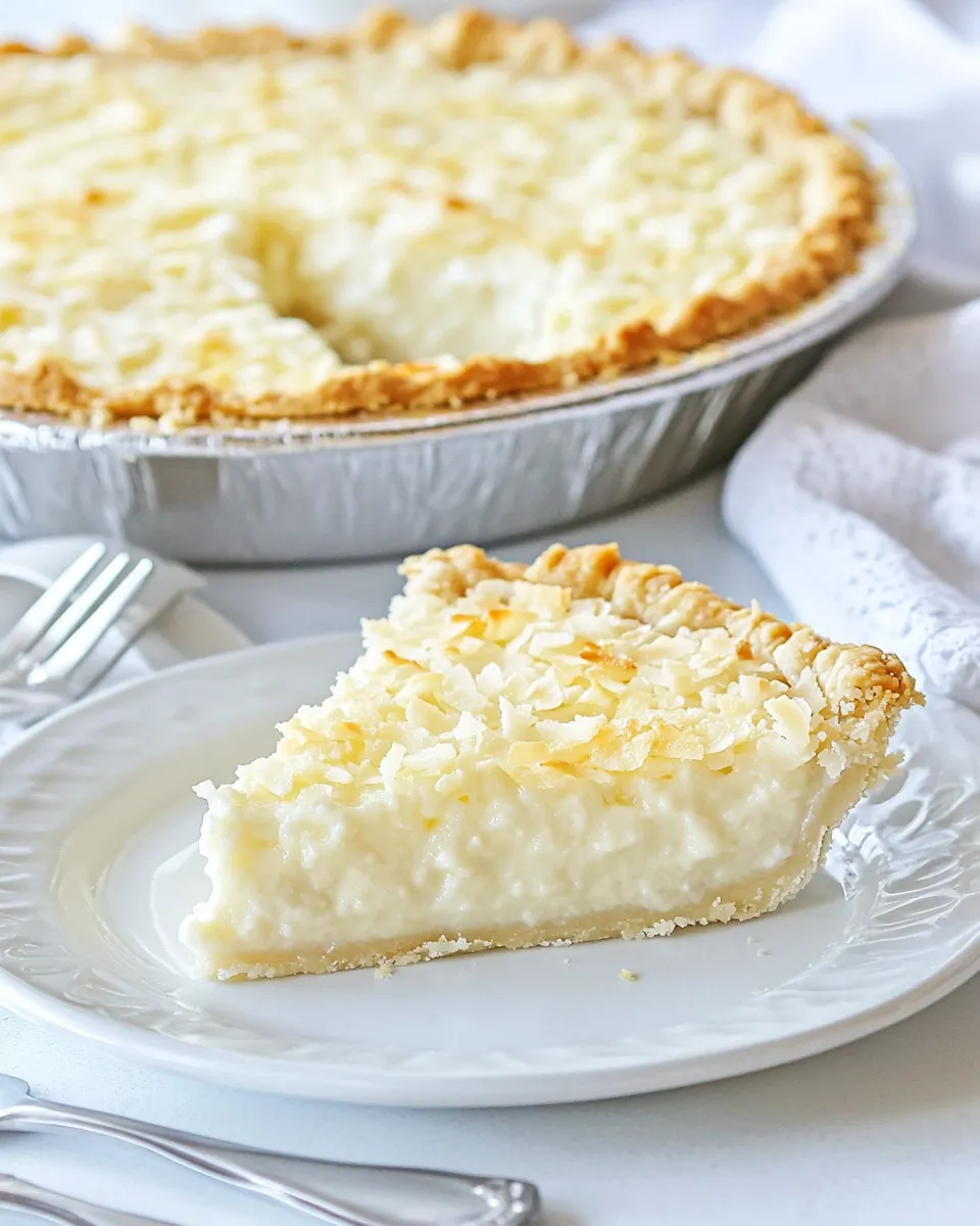 Homemade Easy Old-Fashioned Coconut Cream Pie photo