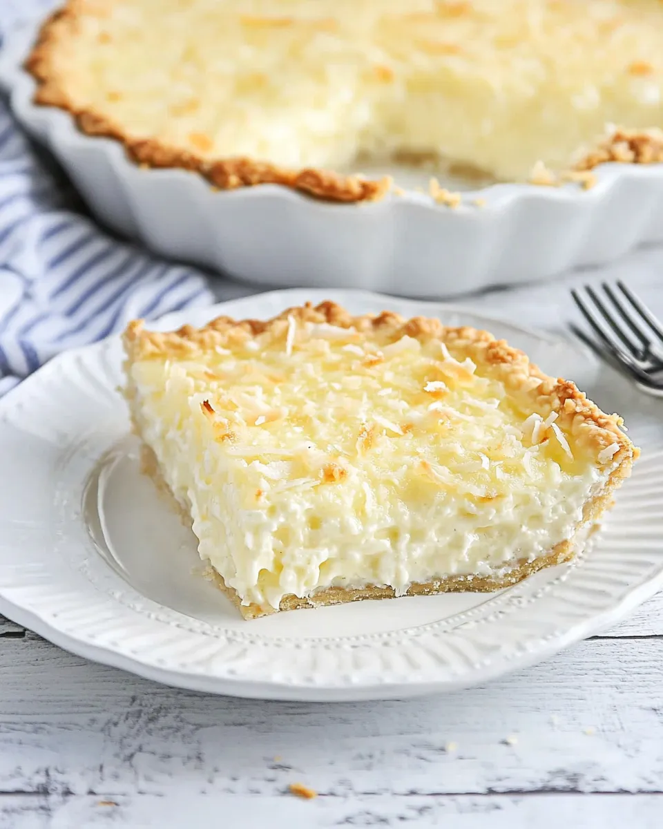 Delicious Easy Old-Fashioned Coconut Cream Pie recipe photo