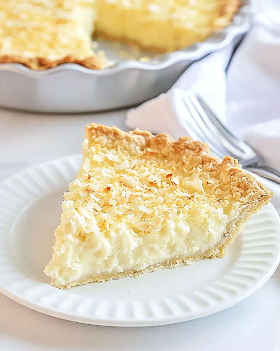 Quick Easy Old-Fashioned Coconut Cream Pie shot