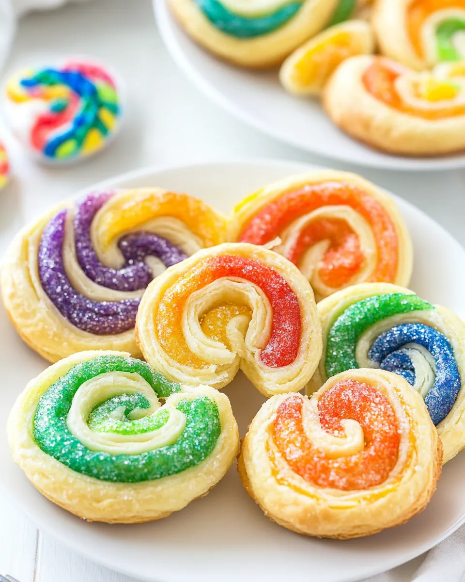 Classic Easy Palmiers (Rainbow Palmiers) image