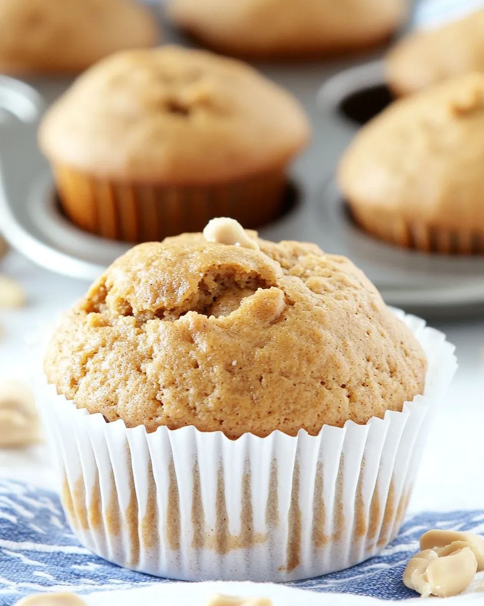 Quick Easy Peanut Butter Muffins shot