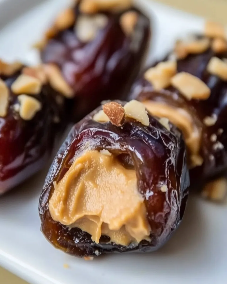 Homemade Easy Peanut Butter Stuffed Dates photo