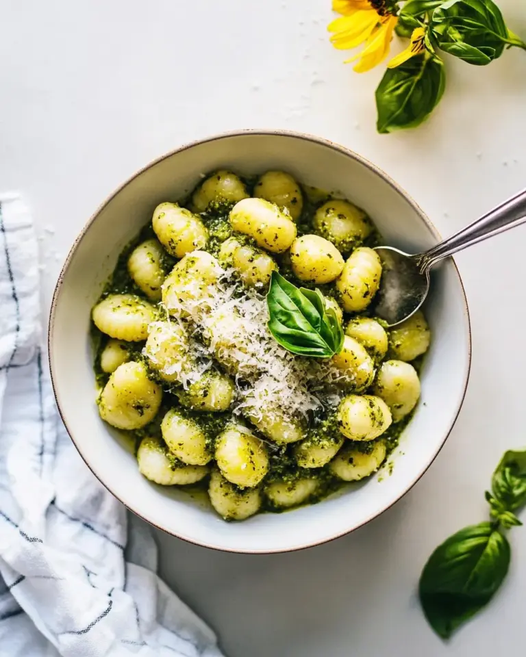 Homemade Easy Pesto Gnocchi Recipe (Plus A Leveled Up Version!) photo