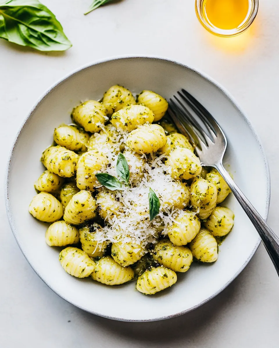 Delicious Easy Pesto Gnocchi Recipe (Plus A Leveled Up Version!) shot