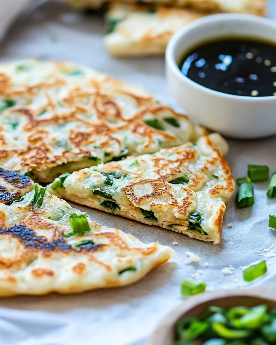 Delicious Easy Scallion Pancakes recipe photo