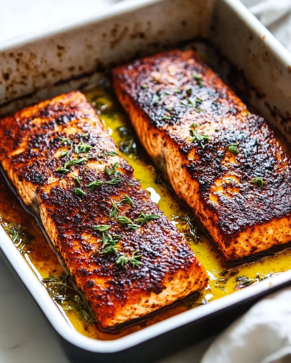 Best Easy and Amazing Blackened Salmon food shot