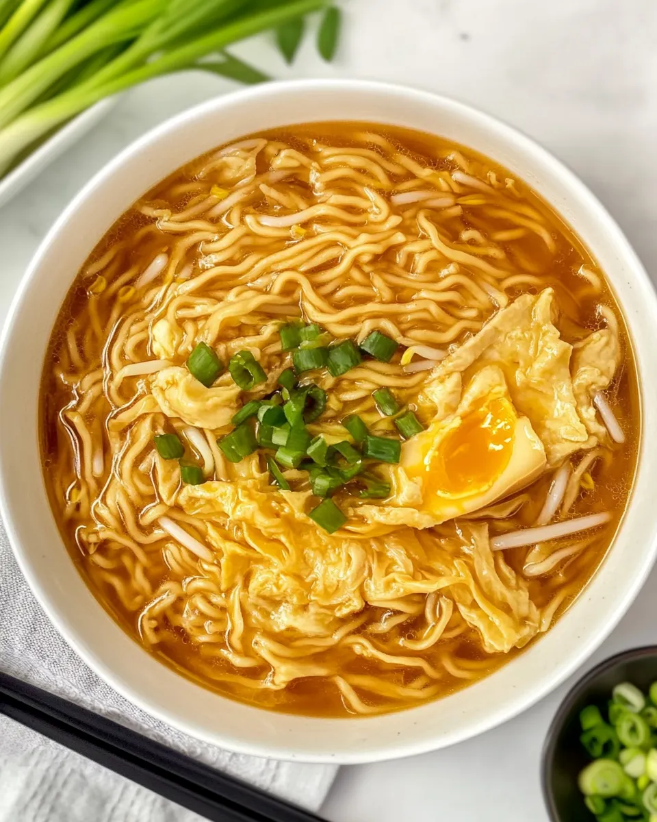 Homemade Egg Drop Ramen recipe photo