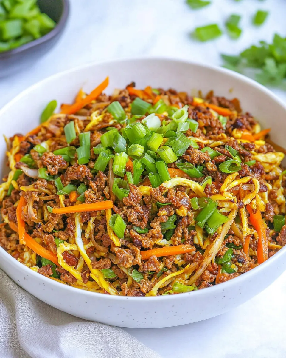 Delicious Egg Roll in a Bowl Recipe image