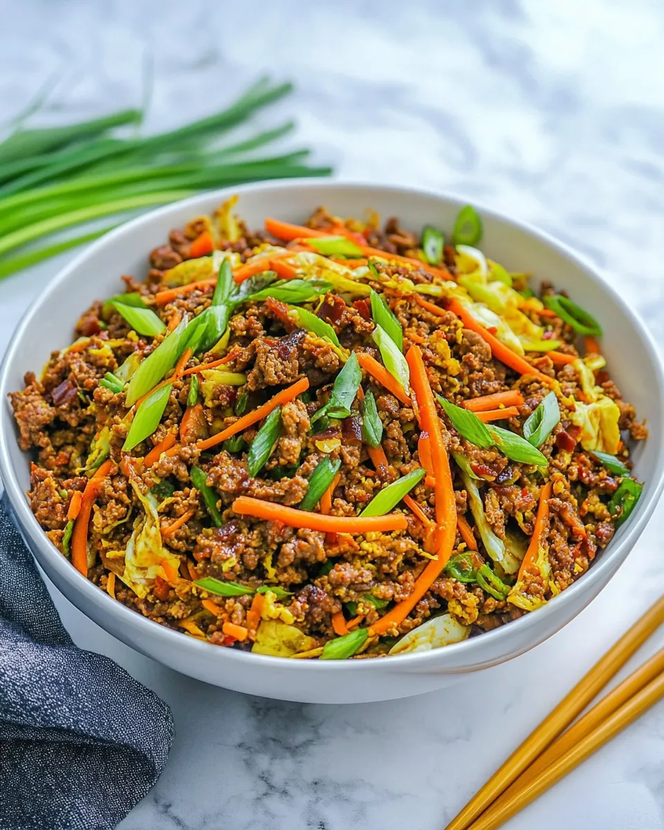Healthy Egg Roll in a Bowl Recipe dish photo