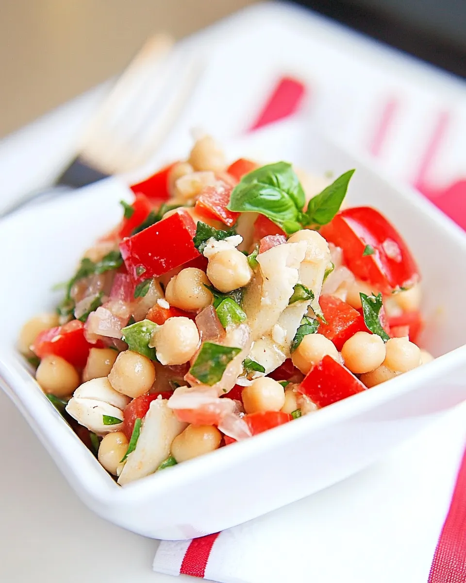 Delicious Ensalada de Bacalao (Chickpea and Bacalao Salad) recipe image
