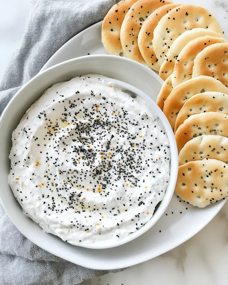 Delicious Everything Bagel Dip shot