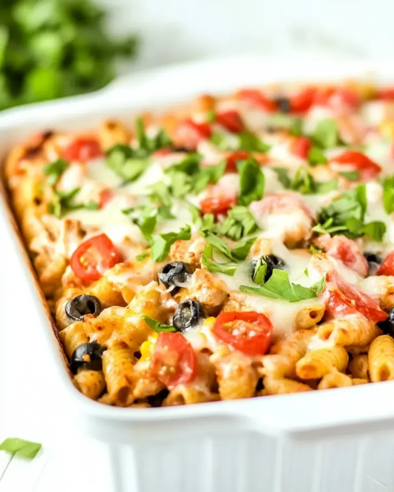 Easy Fiesta Ranch Chicken Pasta Casserole photo