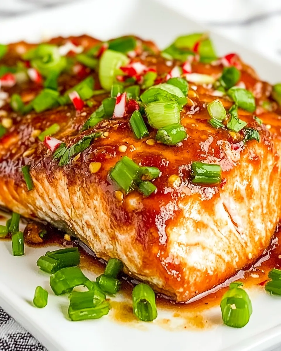 Savory Firecracker Baked Salmon shot