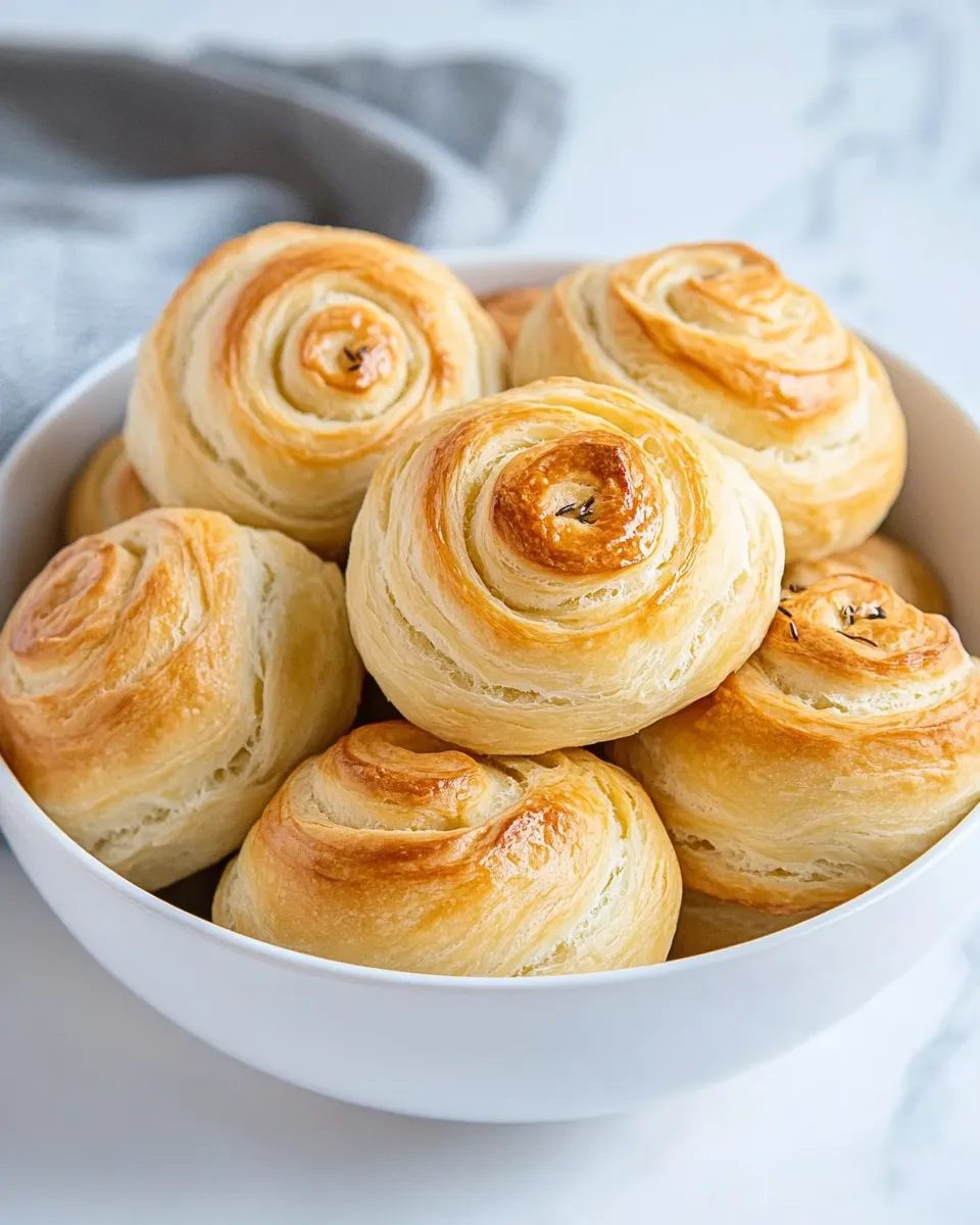 Delicious Flaky Dinner Rolls shot